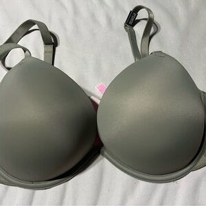 PINK Victoria's Secret Olive Bra sz 34DD